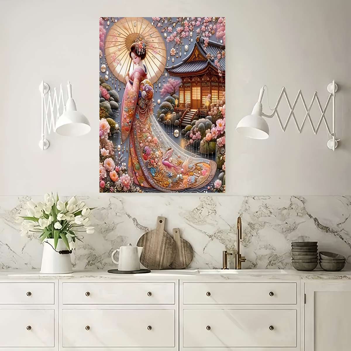 1000 Piece Japanese Blossom Beauty Jigsaw Puzzle Mixed Color Rectangular Beginner