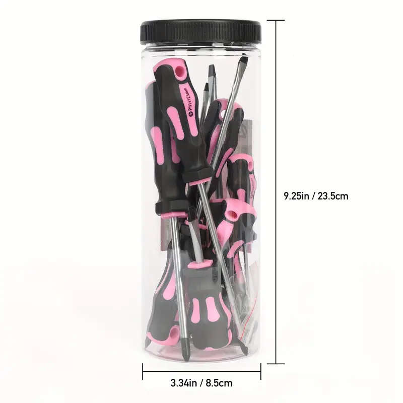 12pcs set of magnetic screwdrivers 5 cross and 5 slotted professional buffer handle screwdrivers and