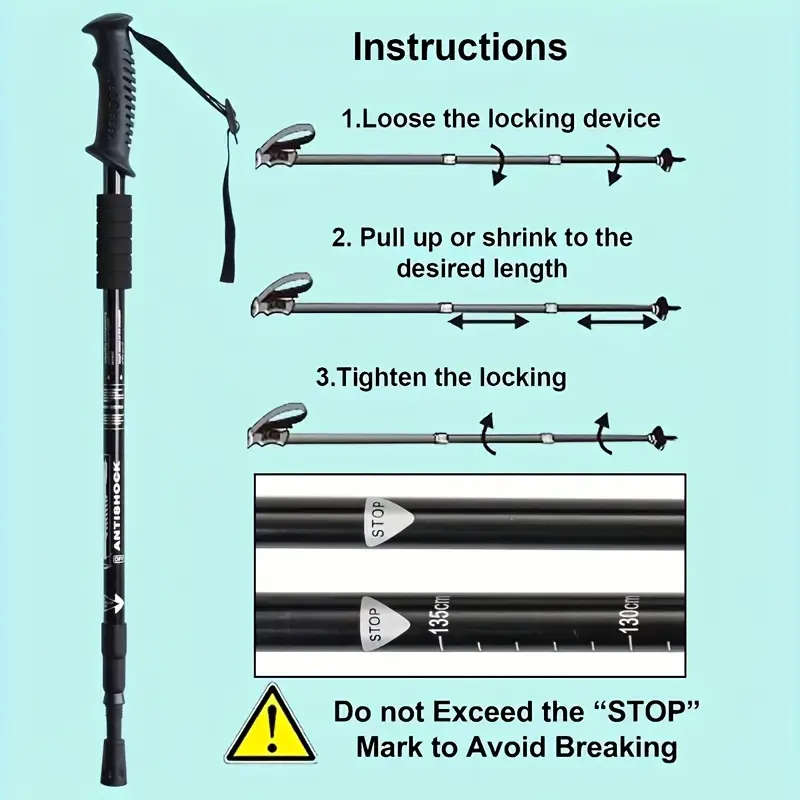 Adjustable Aluminum Trekking Poles