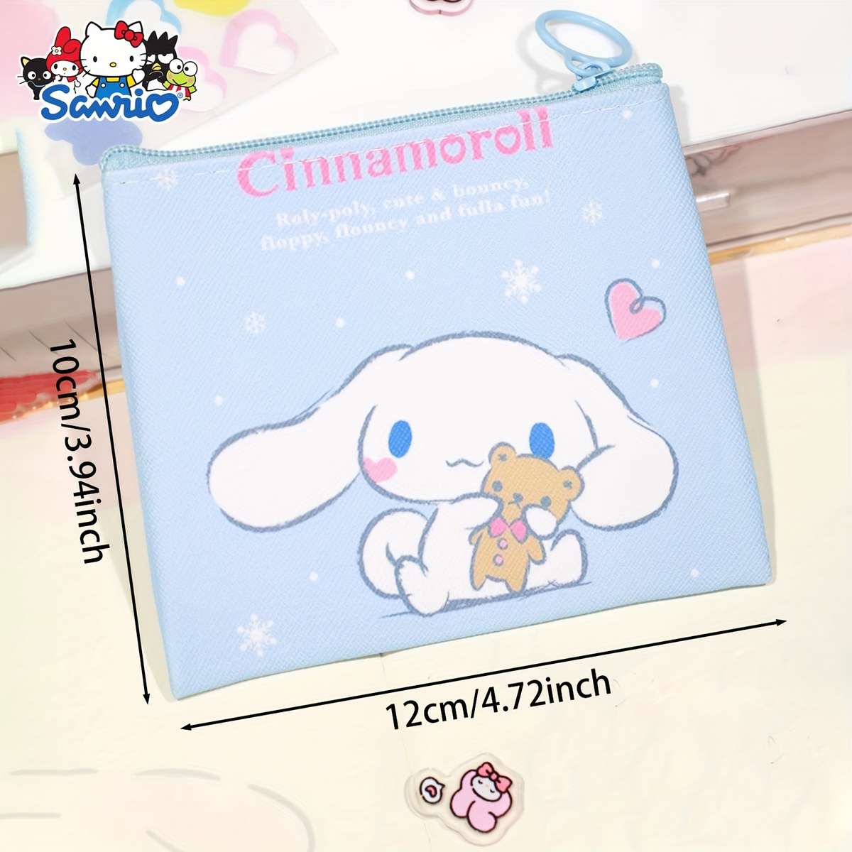 1pc Sanrio Hello Kitty Kuromi Melody Coin Purse Cute Coin Bag Women's Wallet Mini Bag