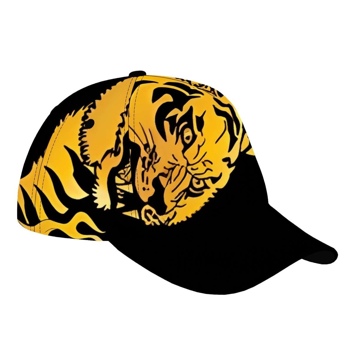 of a Bold Tiger Design Baseball Cap Adjustable