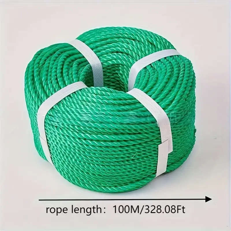 1 Roll Of Durable Plastic Rope Yellow