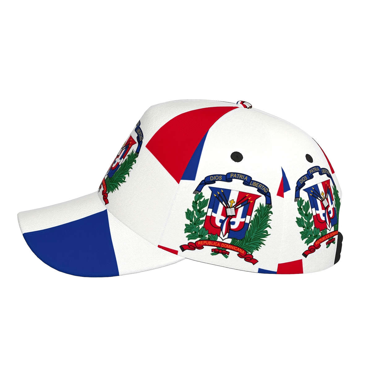 1pc Dominican Flag-Inspired Adjustable Baseball Cap Breathable Lightweight for Sports and Outdoo