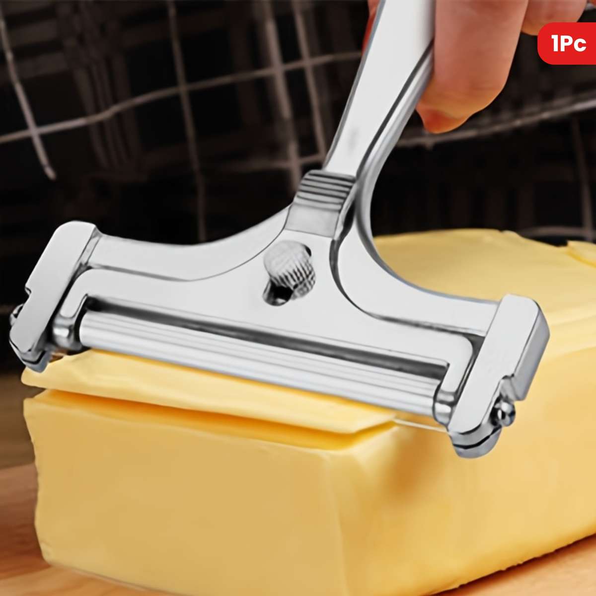 1pc Adjustable Cheese Slicer Easily Cut Perfectly Thin Or Thick Slices