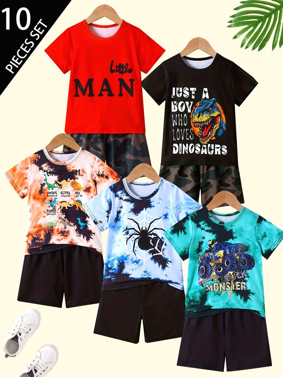 Boys T Shirt Color Mixed Color Size4-5Y