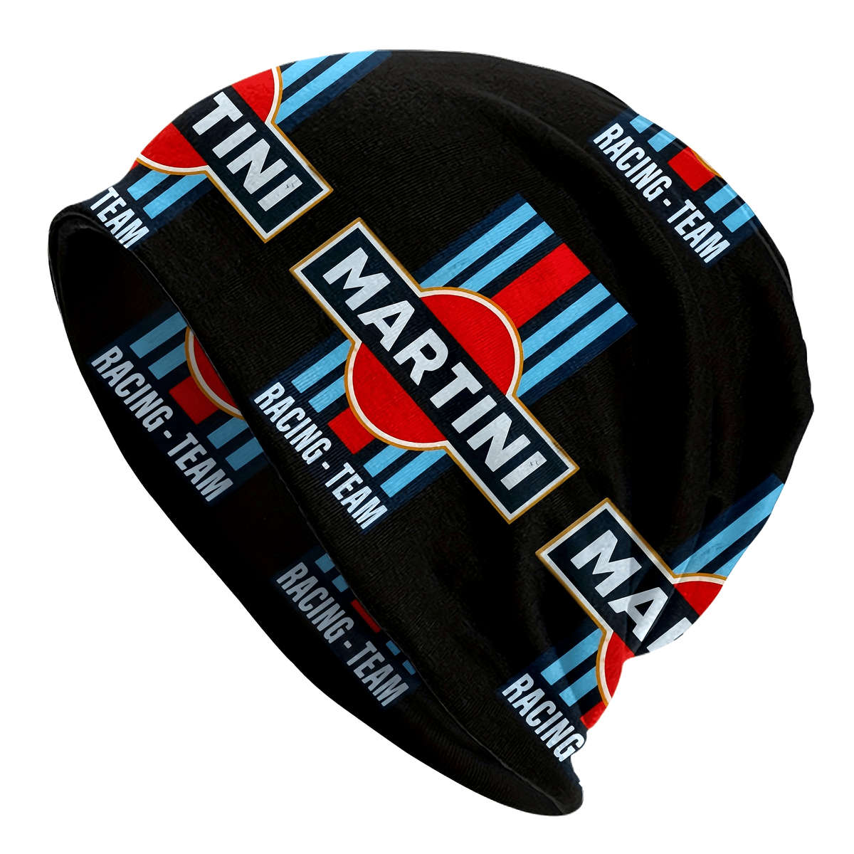 Martini Racing Team Splicing Thin Beanies Caps Outdoor Activity Men Women Gift Choice P