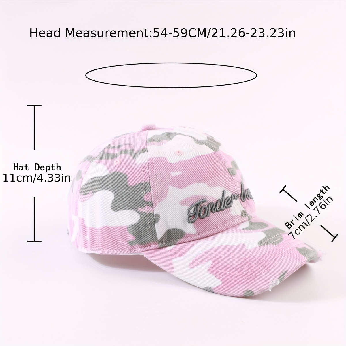1 Adjustable Camouflage Baseball Cap with Dad'S Dream Embroidery Stylish Sun-Protective V