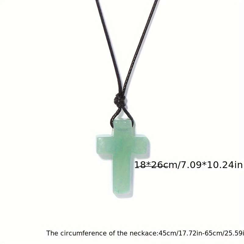 1 Piece Black Onyx Jesus Theme Pendant