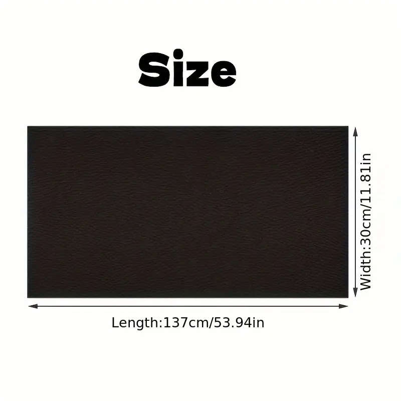 1 Piece Of Faux Leather Dark Brown