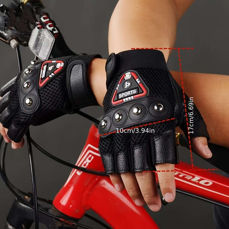 1 Pair Black One Size Outdoor Sports Gloves