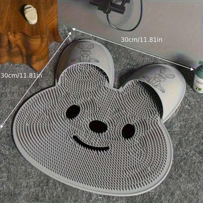 Rabbit Shape Silicone Shower Mat