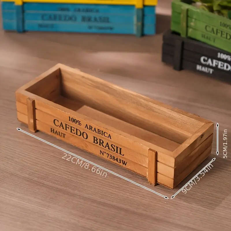 1 Vintage Wooden Succulent Planter Box