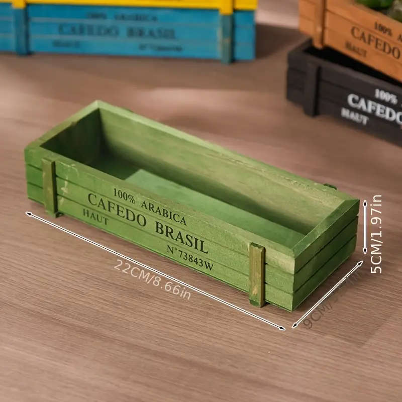 1 Vintage Wooden Succulent Planter Box