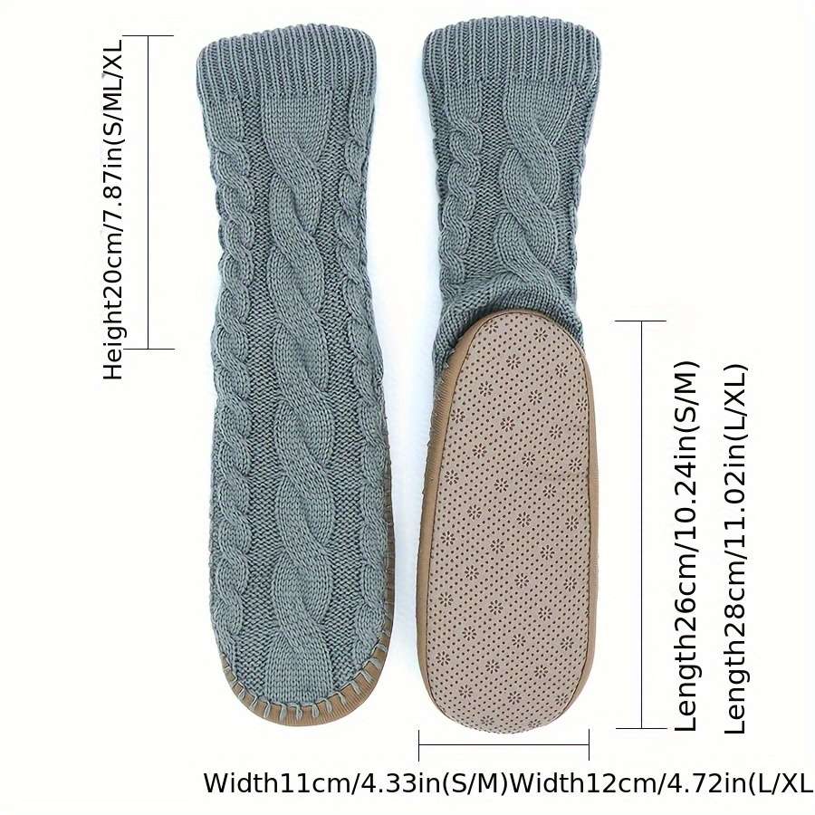 1 Pair Grey S-M 35-40 Socks