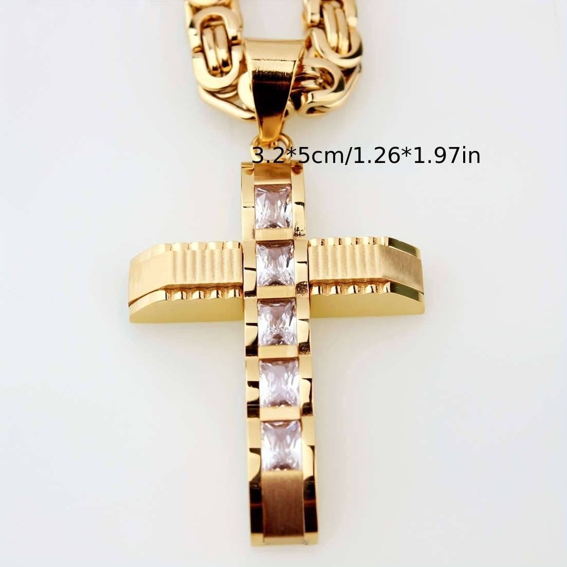 1 Piece Golden Jesus Theme Pendant