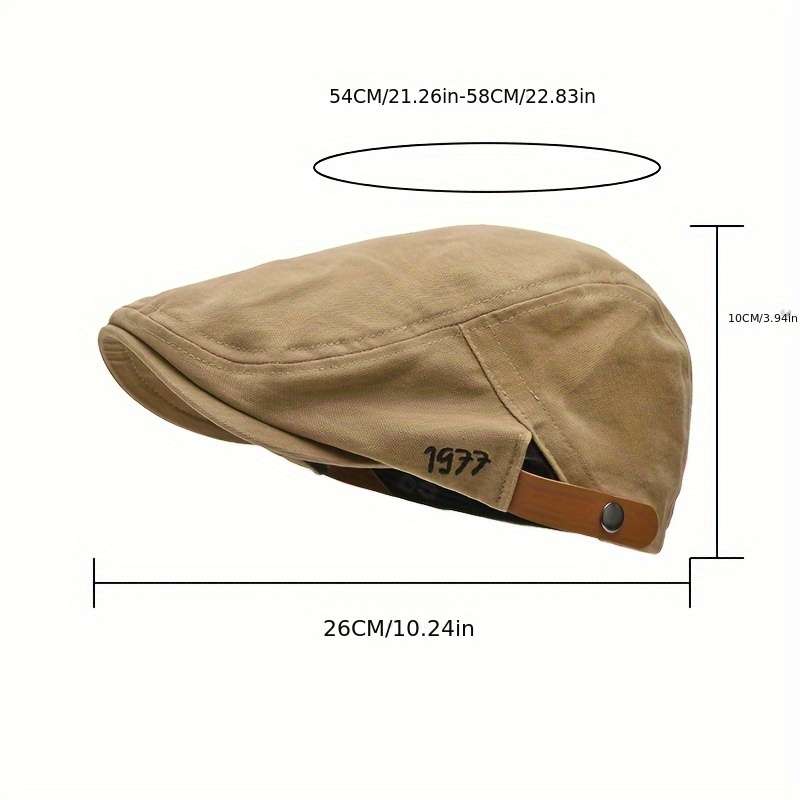 Japanese-Style Unisex Forward-Facing Hats With A Literary British Retro Design Perfect For Art