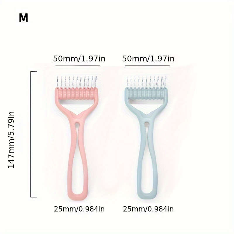 1pc Orange Size S 11Add6 Teeth Pet Comb