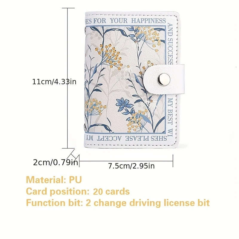 Ladies Elegant Large Capacity Card Holder