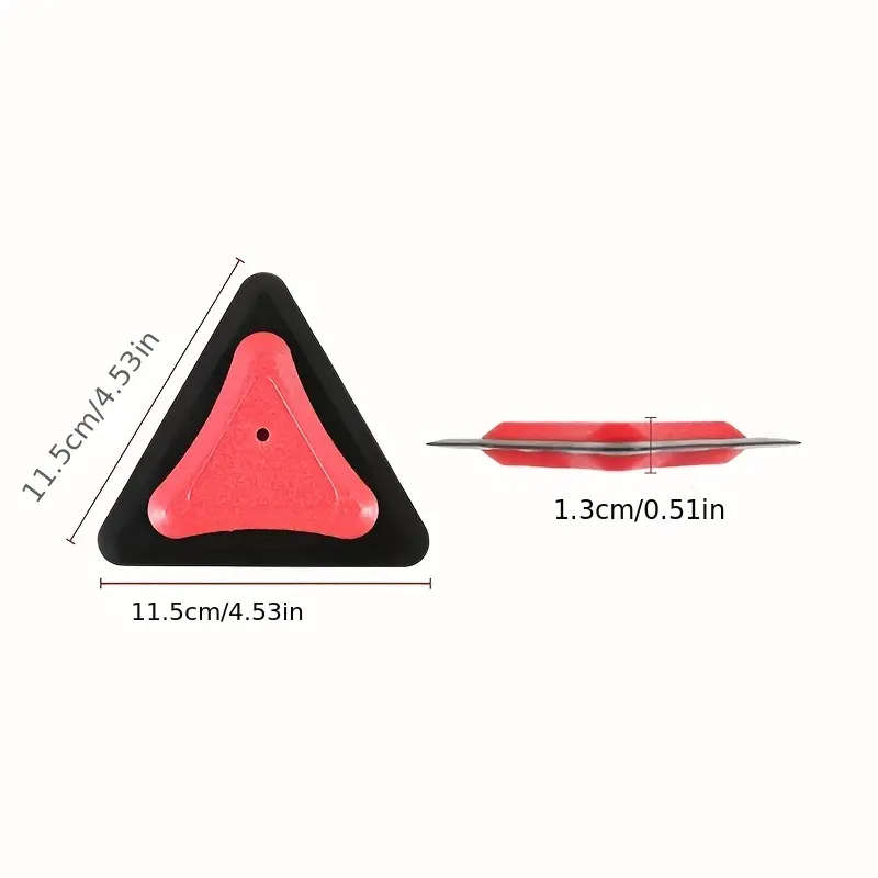 1pc Triangular Silicone Car Wash Wiper Multi-Functional Cleaning Tool for Car Windows and Glass Redu