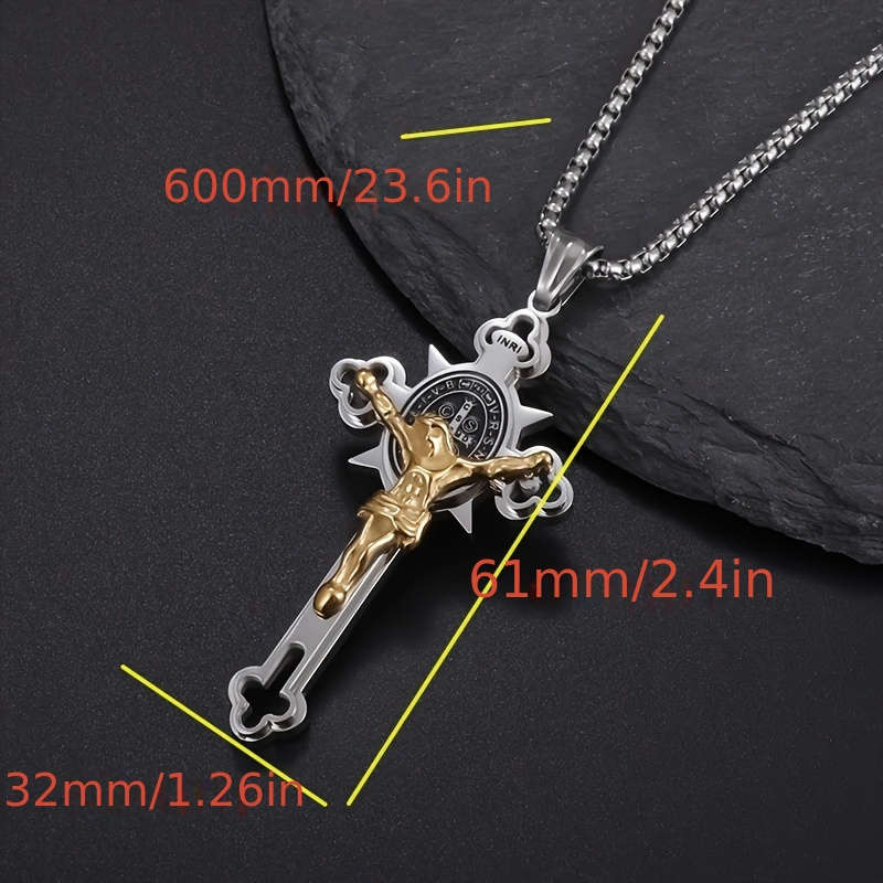 1 Piece Silvery Jesus Theme Pendant