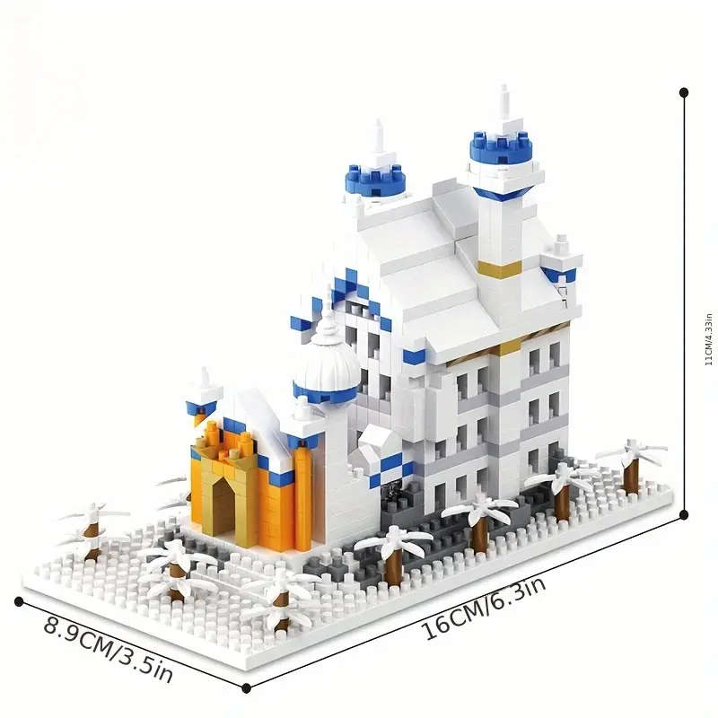 2620-Piece Swan Lake Castle Architectural Model