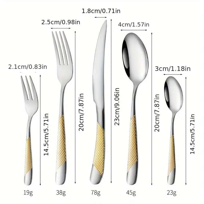30-Piece Stainless Steel Cutlery Set