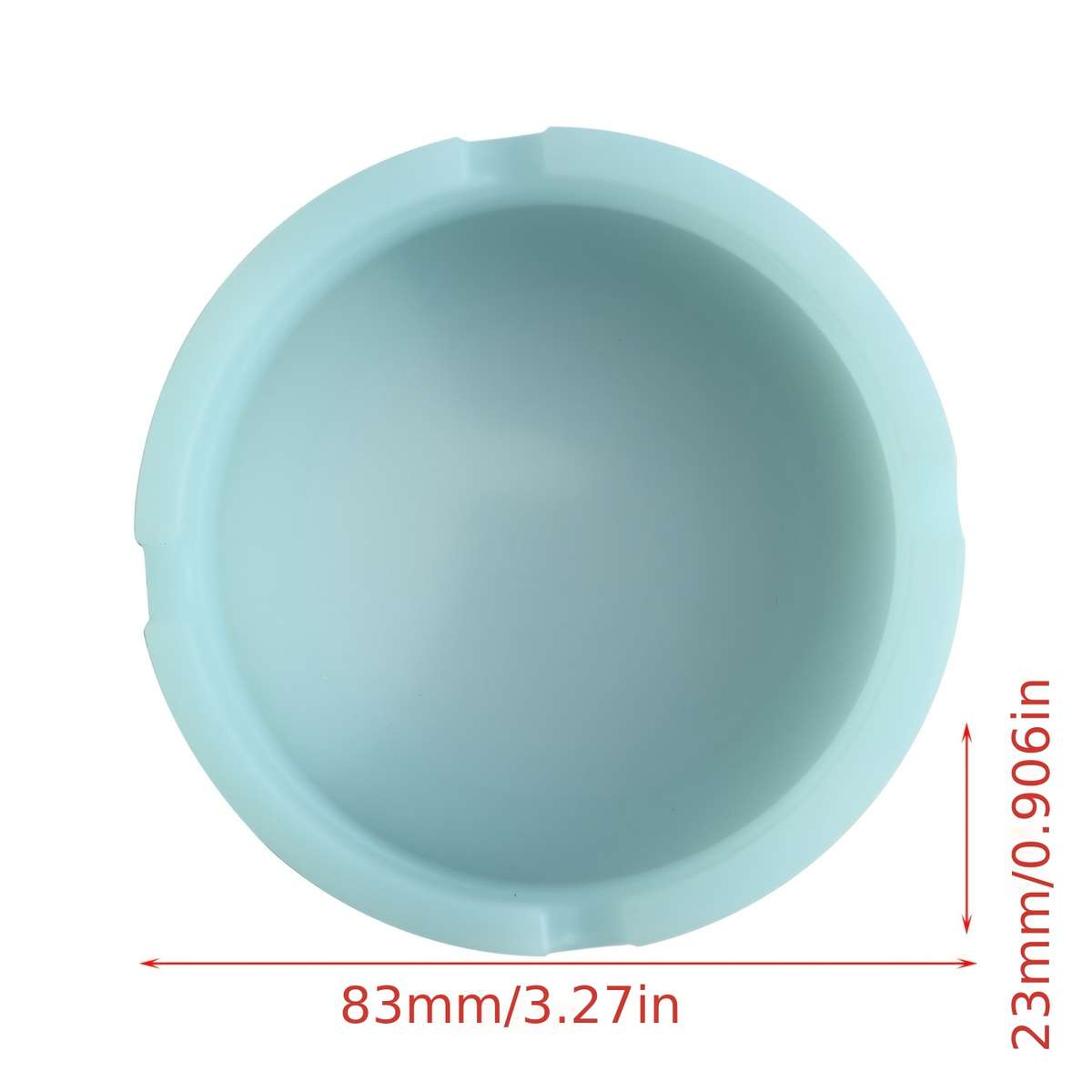 1pc Glow-in-the-Dark Silicone Ashtray Food-Grade Odorless Compact Circular Design for Office