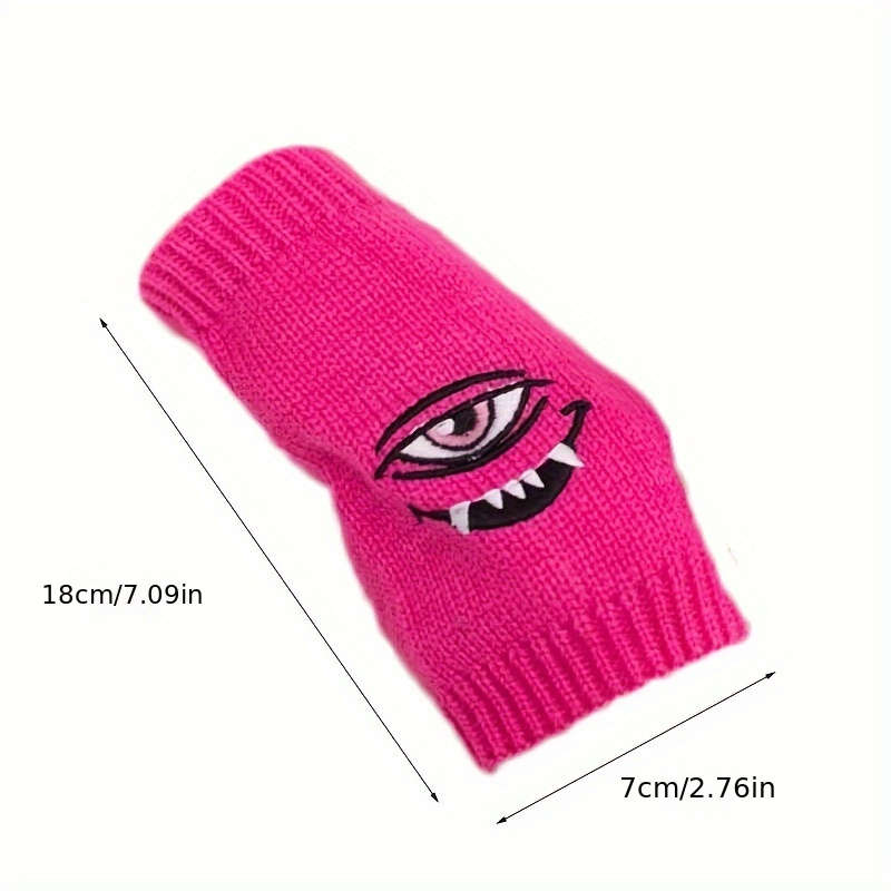 1 Pair Gray Warm Gloves