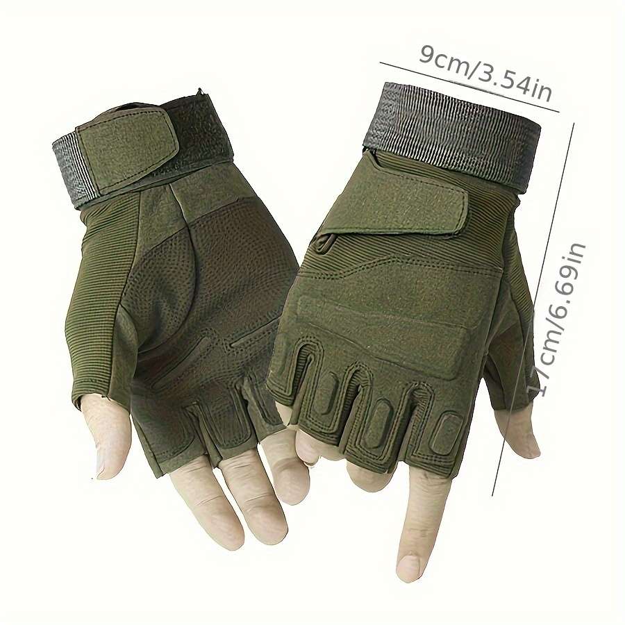 1 Pair Army Green Warm Gloves