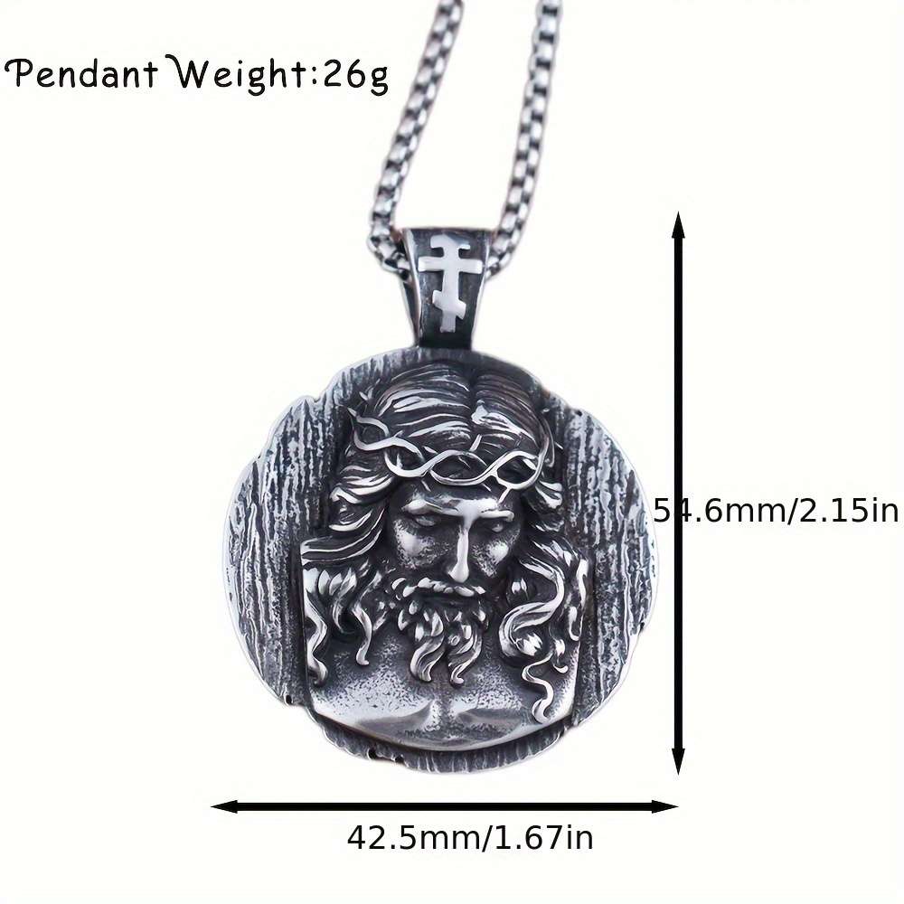 1 Piece pendant With 60cm Chain Jesus Theme Pendant