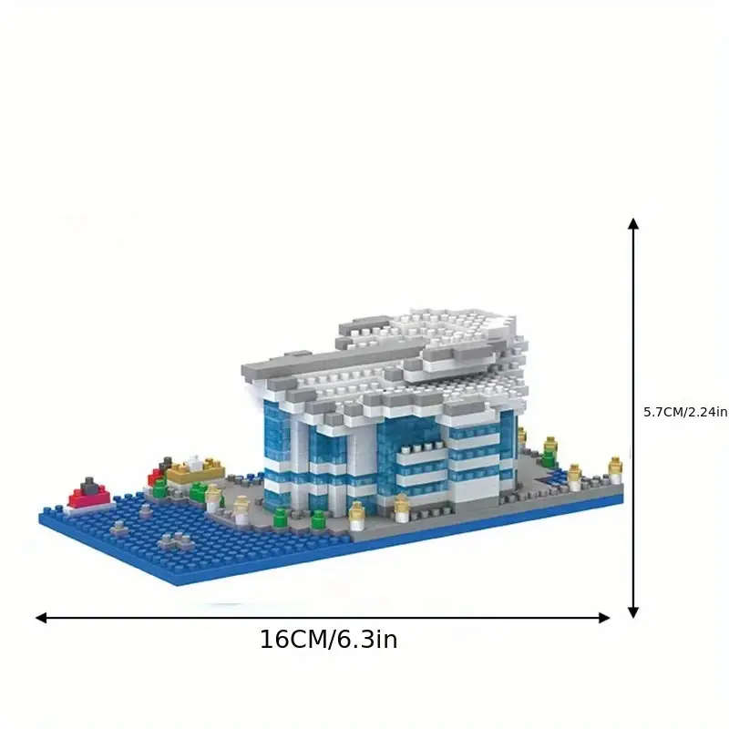 Building Toy Architectural Model Toy Set Style Hong Kong Convention And Exhibition Center