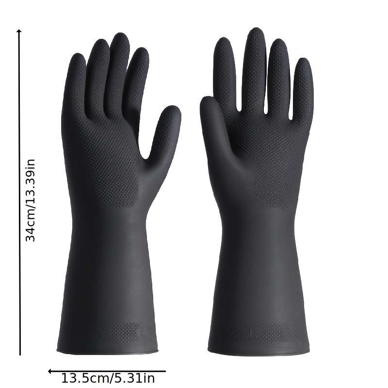 1 Pair  Black Household Cleaning Gloves