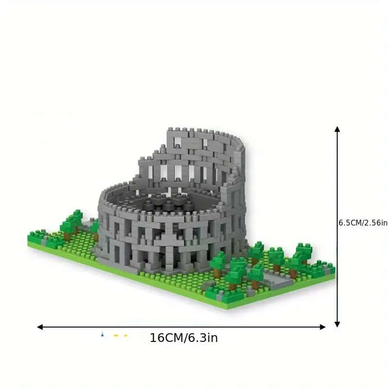 Building Toy Architectural Model Toy Set Style Colosseum