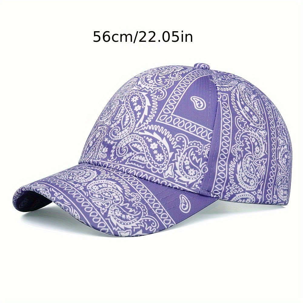 Assorted Paisley Print Baseball Caps