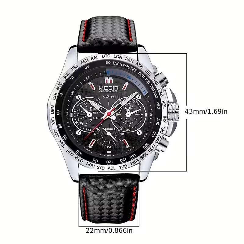 MEGIR Men's Sporty Quartz Watch