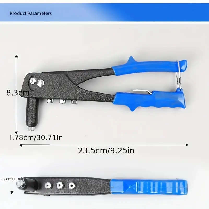 1pc Manual Rivet Gun Small Rivet Gun Rivet Rivet Pliers Labor-saving Core Rivet Gun Comes with About