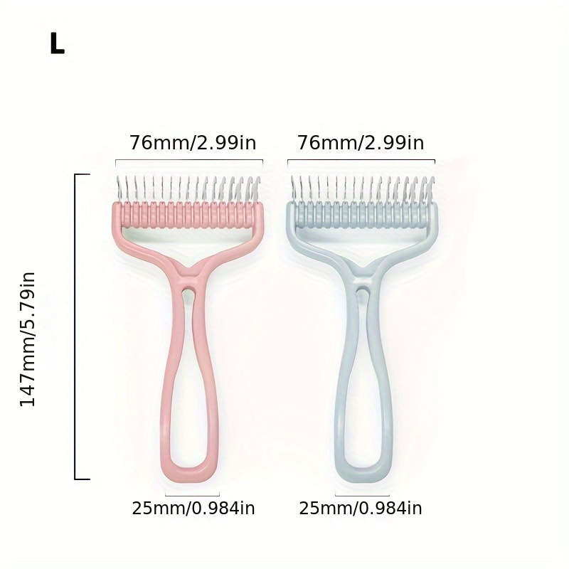 1pc Orange Size S 11Add6 Teeth Pet Comb