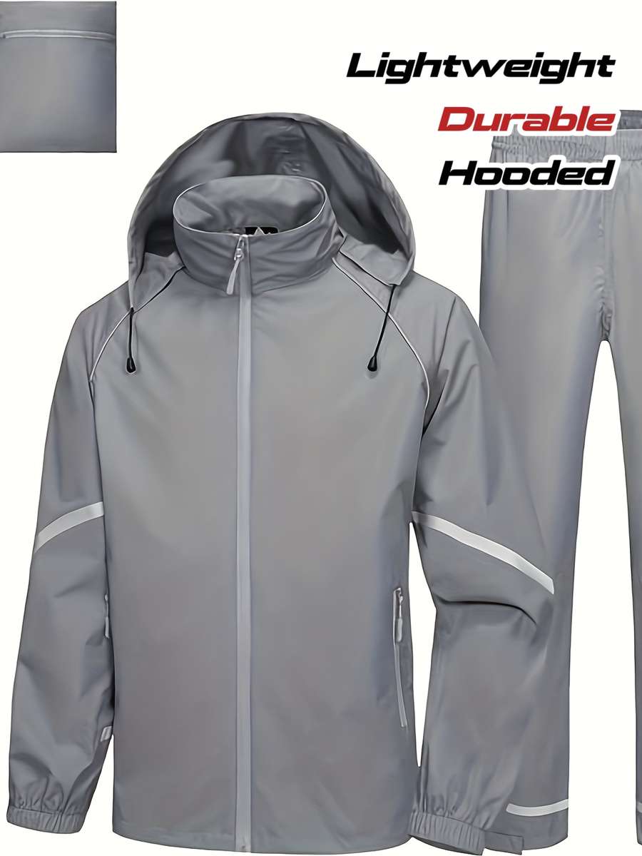 Raincoat Grey Size M