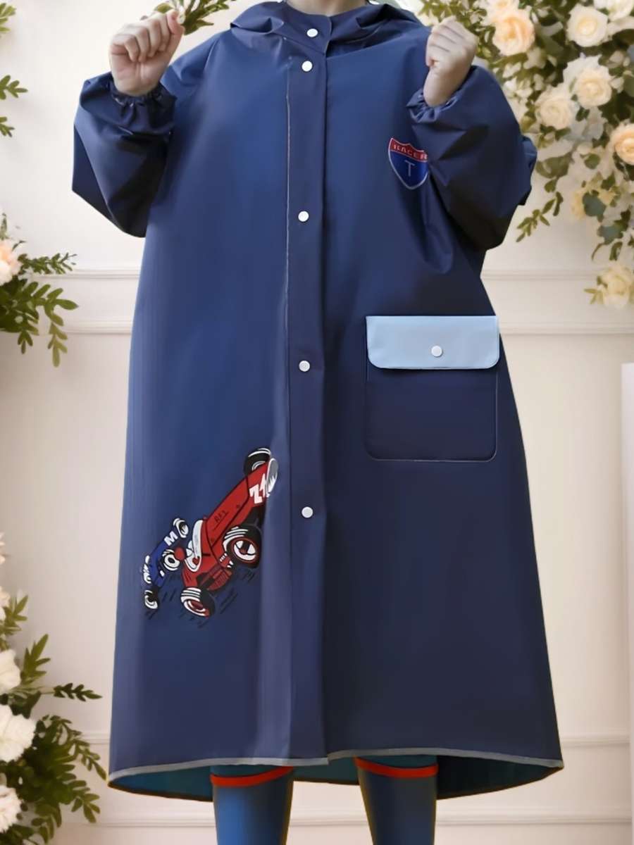 Raincoat Navy Color Size 13Y