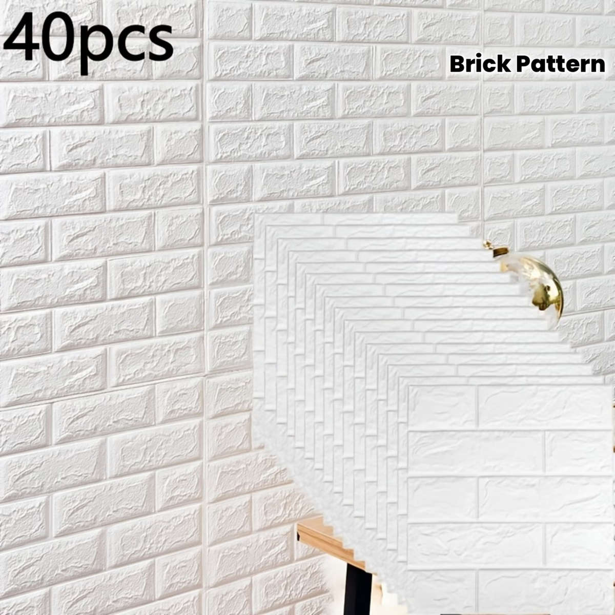 40-Piece Pack Of Self-Adhesive Wallpaper