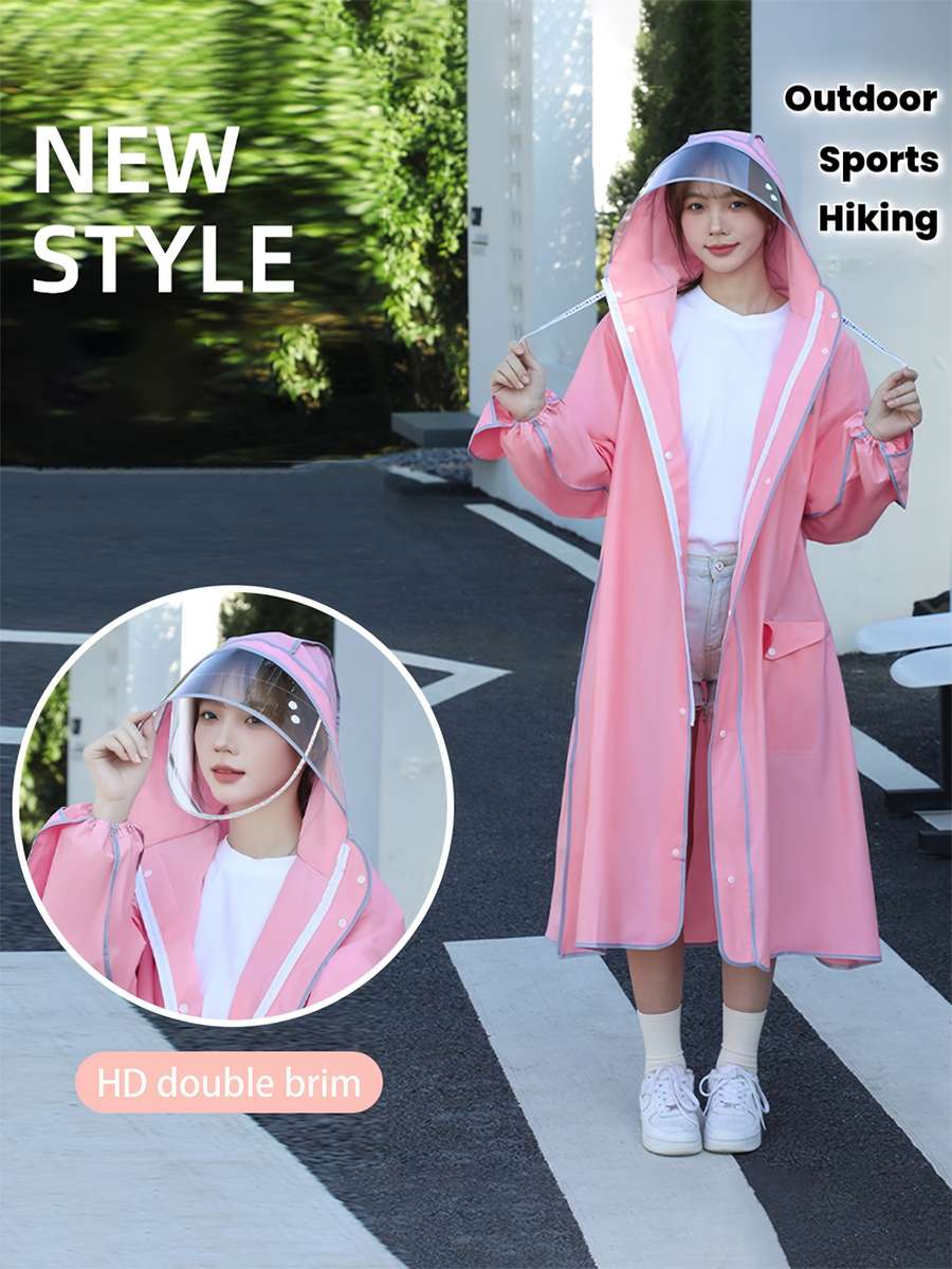 Raincoat Hot Pink Size Asian L