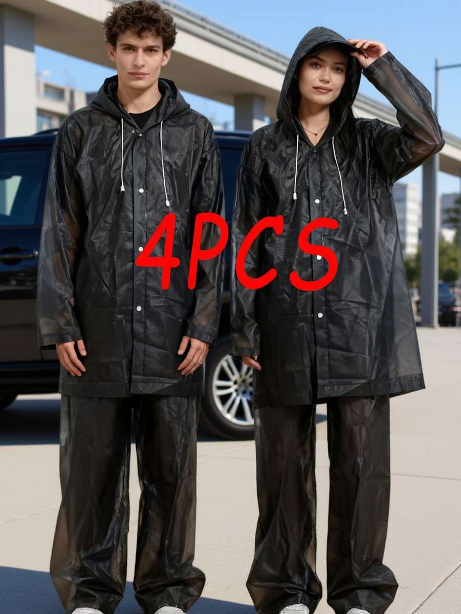 Raincoat Black Size Asian Onesize