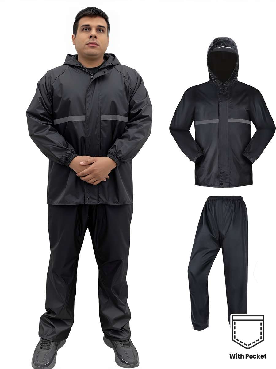 Raincoat Black Size Uk S