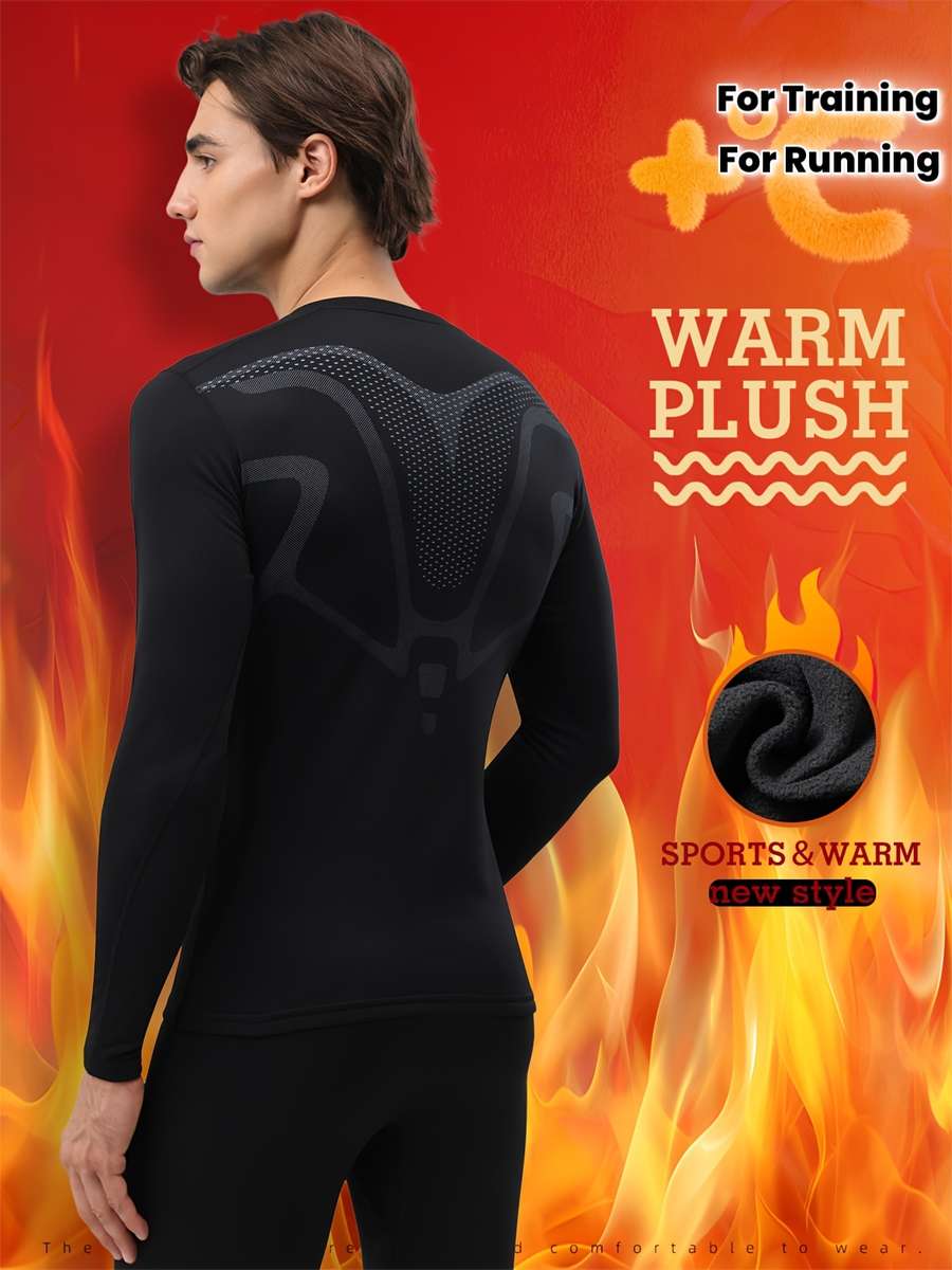 Thermal Underwear Color Black Sizexxl