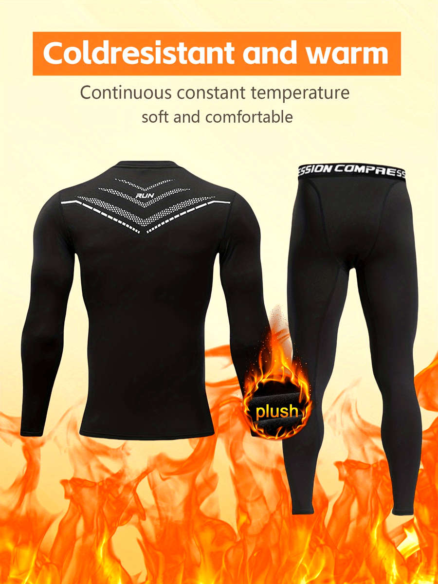 Thermal Underwear Color Black Sizexxl