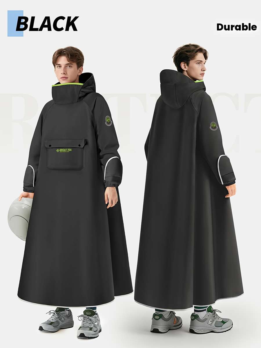 Raincoat Ink Black Size Uk M