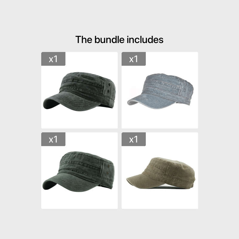 Hat Black Add Grey Add Army Green Add Khaki