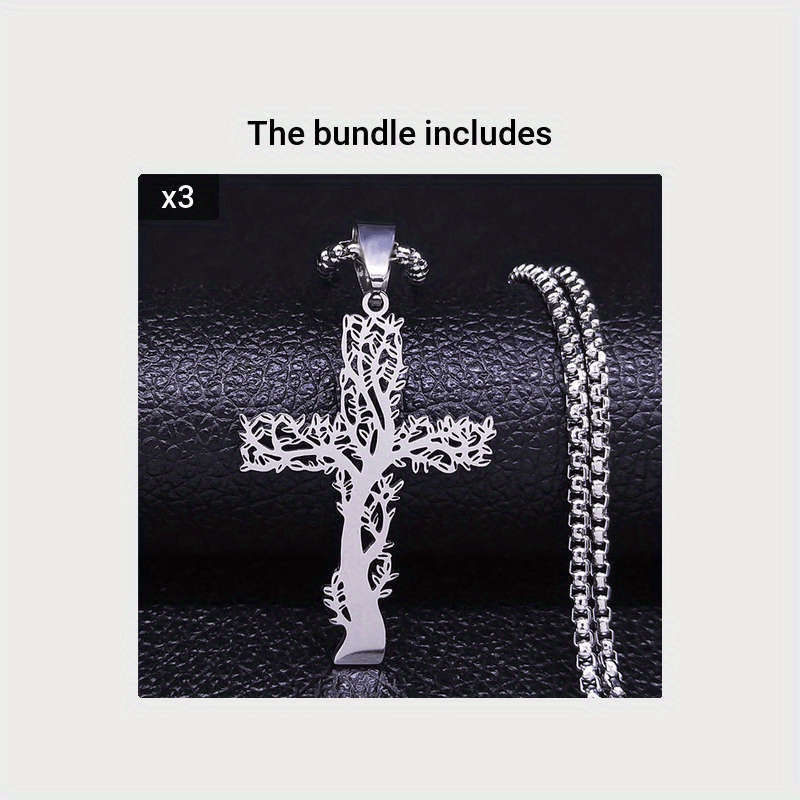 1 Piece Silvery 50 Cm BOX SR Jesus Theme Pendant