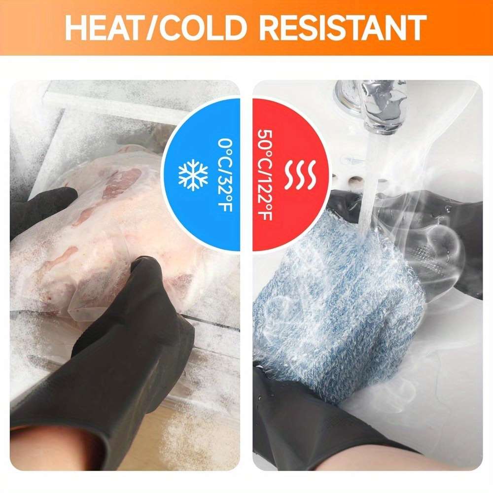 1 Pair  Black Household Cleaning Gloves