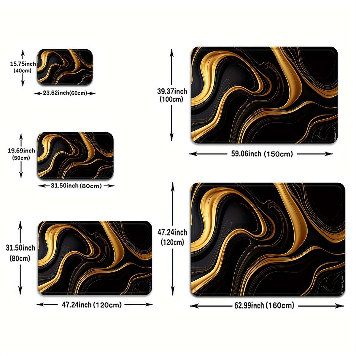 1Pc 40x60cm Floor Mat